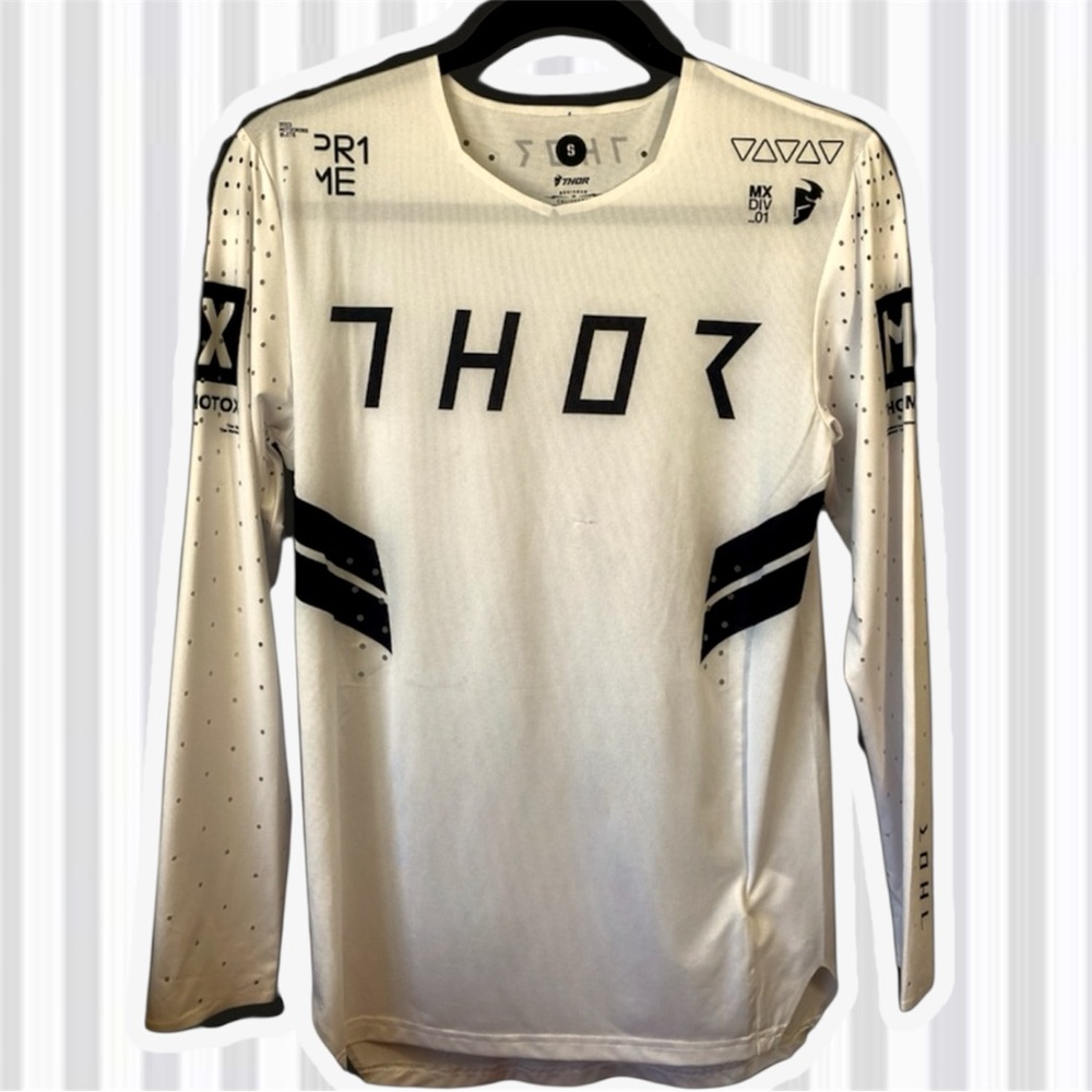 Thor White and Black moto shirt